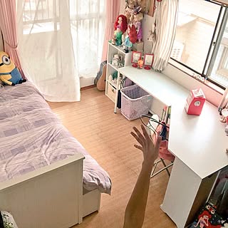 部屋全体/女の子の部屋/白い部屋/ピンク♡/IKEA...などのインテリア実例 - 2016-06-27 23:18:15