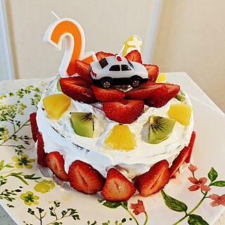 リビング/手作りケーキ/誕生日ケーキのインテリア実例 - 2023-03-13 16:28:00