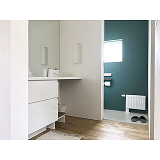 緑色の壁/洗面所/グリーン/トイレの壁/トイレ...などのインテリア実例 - 2019-06-30 21:26:43