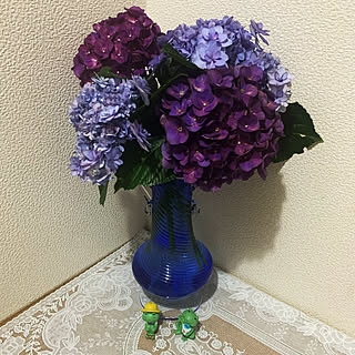 たくさんのいいねフォローに感謝です/庭の花を生ける/植物のある暮らし/かえるの置物/見ていただきありがとうございます...などのインテリア実例 - 2021-07-03 09:50:31