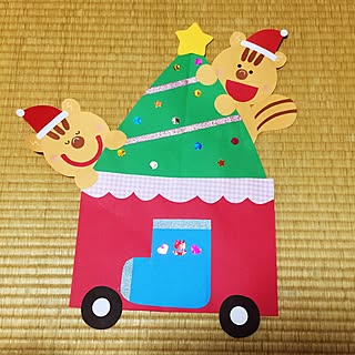 りす/クリスマスツリー/クリスマス/ハンドメイド/仕事用のインテリア実例 - 2015-11-23 12:43:38