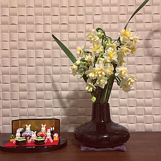 棚/エコカラット/水仙の花/ひな祭り/雛飾り...などのインテリア実例 - 2019-02-24 09:49:49