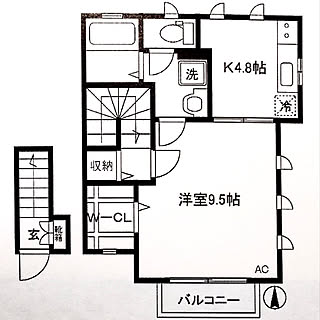 間取り図/1DK/一人暮らし/部屋全体のインテリア実例 - 2020-08-15 18:39:55