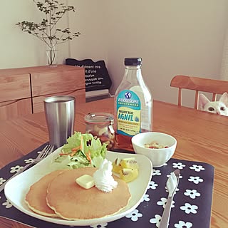 机/朝ご飯♡/ナチュラルキッチン/キャンドゥ/マリメッコ風...などのインテリア実例 - 2016-09-10 08:33:43