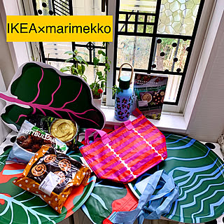 ハーブのある暮らし/すりガラスシート/マステで格子窓風/限定品/IKEA×marimekko...などのインテリア実例 - 2023-03-03 09:47:15