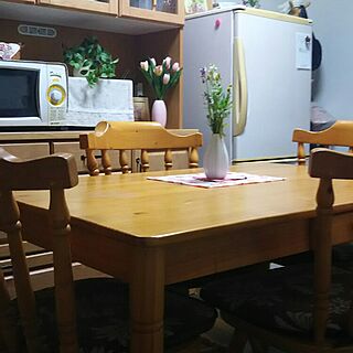 キッチン/ナフコのテーブル/ハンドメイドのコースターのインテリア実例 - 2016-03-30 22:52:49
