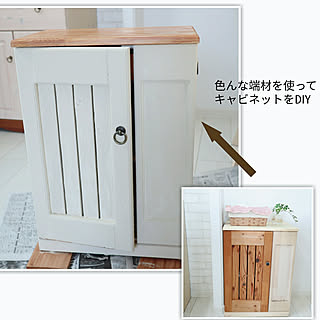 バス/トイレ/キャビネットDIY/寄せ集めた木で/バターミルクペイント/収納家具...などのインテリア実例 - 2020-02-17 22:56:47