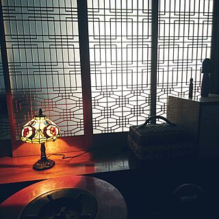 壁/天井/日本家屋/メルカリで購入/ステンドグラスのライトのインテリア実例 - 2017-05-11 10:33:15