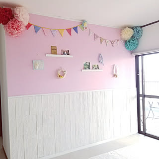 壁/天井/いつもいいねありがとうございます♡/フレンチナチュラル/壁紙屋本舗/海外インテリアに憧れて♡...などのインテリア実例 - 2018-04-30 10:47:36