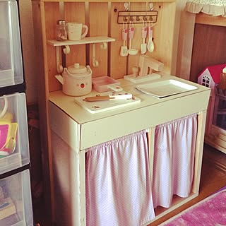 DIY/カラーボックス/キッズスペース/カラーボックス　リメイク/子供部屋　のインテリア実例 - 2014-03-11 12:55:09