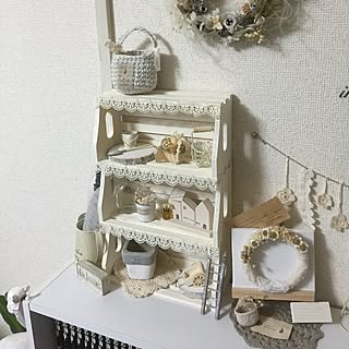 棚/しろが好き*/いいね！ありがとうございます♪/励みになっています♡/賃貸マンション...などのインテリア実例 - 2016-09-09 22:43:00