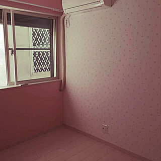 ベッド周り/ピンクが好き/ピンクの壁/ピンク×ホワイト/入居前...などのインテリア実例 - 2018-10-09 14:00:42