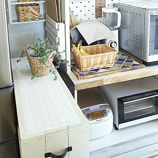 隙間収納DIY/ダイソー/T-faL/DIY-tile/かご...などのインテリア実例 - 2017-02-02 12:36:23