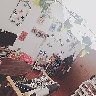 部屋全体/部屋狭すぎるのね/デニムソファカバー 分割購入。/そんなに全体でもないけども/一人暮らしのインテリア実例 - 2016-07-22 10:08:22