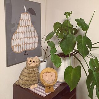 部屋全体/リサラーソンライオン/かわりばえしない投稿すみません。/北欧/観葉植物...などのインテリア実例 - 2017-04-04 21:21:54