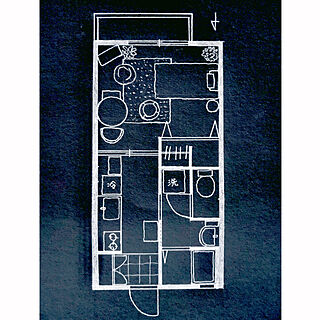 間取り図/ミニマルな暮らし/1K/ひとり暮らし/シンプルライフ...などのインテリア実例 - 2020-07-17 14:18:06