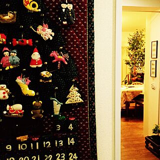 部屋全体/クリスマスツリー/アベンドカレンダー/ベンジャミン/グリーンのインテリア実例 - 2016-12-01 22:39:17