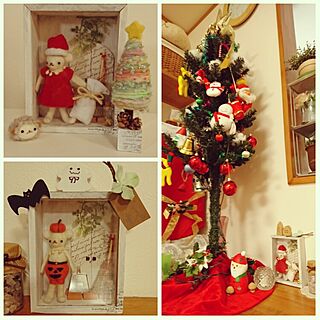 クリスマス/kusuttoさんの羊毛作品/カラフルもシンプルも好き/イベントが好き/手作り雑貨...などのインテリア実例 - 2016-11-20 15:01:43