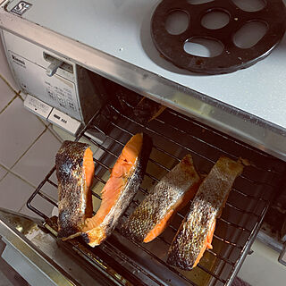 魚焼きグリル/新潟塩引き鮭甘塩/キッチンのインテリア実例 - 2022-06-02 21:47:24