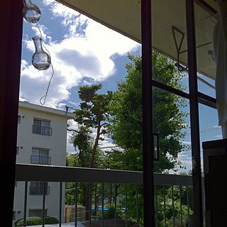 窓/ベランダ/スチールサッシ/ガラス/夏の空...などのインテリア実例 - 2012-07-16 14:03:40