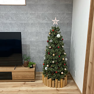 ダイソー/ダイソー　オーナメント/クリスマス/クリスマスツリー150cm/観葉植物...などのインテリア実例 - 2021-11-20 17:14:22