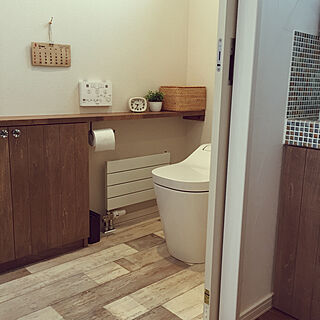 クッションフロア トイレの床のおしゃれなインテリアコーディネート レイアウトの実例 Roomclip ルームクリップ