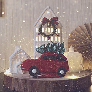 ペーパーオーナメント/Xmas car/ニトリ/クリスマス/ライトアップ...などのインテリア実例 - 2019-12-02 21:30:25