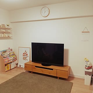 リビング/テレビ周りの収納/マンション暮らし/子供のいる暮らし/北欧インテリア...などのインテリア実例 - 2023-05-15 19:12:30