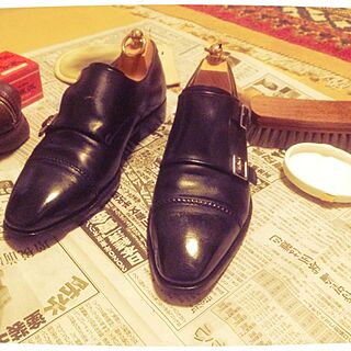靴磨きは男磨き/鏡面磨き/靴磨きのインテリア実例 - 2013-11-16 21:21:00