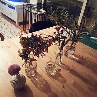 机/ナチュラル/IKEAがいっぱい/子供と暮らす/季節の花を飾る♡のインテリア実例 - 2016-03-23 20:55:23