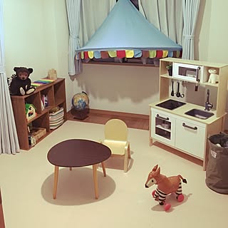 こどもと暮らす/おままごとキッチン/子供部屋男の子/IKEA/部屋全体...などのインテリア実例 - 2016-09-14 21:52:22