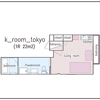 ミニキッチン/せまい部屋/8畳ワンルーム/1R 一人暮らし/1R狭い...などのインテリア実例 - 2020-11-04 08:01:30