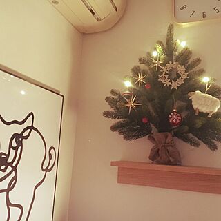 壁/天井/クリスマスツリー/クリスマスディスプレー/ユーカリ/IKEA...などのインテリア実例 - 2016-11-19 16:12:42