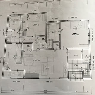 部屋全体/導線/LDK18畳/寝室 8畳/間取り...などのインテリア実例 - 2017-11-23 23:02:19