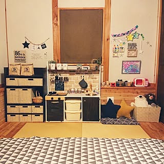 部屋全体/定点観測/日替わり投稿企画!日曜日/七夕飾り/娘と私の作品★...などのインテリア実例 - 2017-07-02 23:31:21