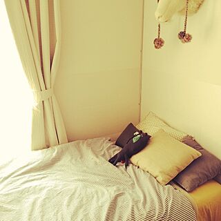 ベッド周り/一人暮らし/IKEA/無印良品/くまのインテリア実例 - 2014-06-01 11:14:13