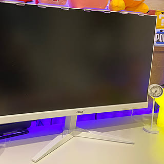 IKEA/ゲーム部屋/ゲーミングモニター/ミニ時計/無印良品...などのインテリア実例 - 2022-10-30 18:08:54