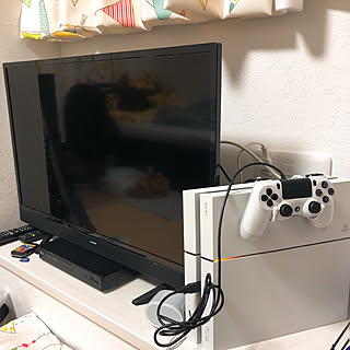 1K 1人暮らし/PS4 コントローラー/PS4/テレビ周り/100均...などのインテリア実例 - 2020-05-08 00:44:14