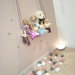 ハンドメイド/子供部屋/子供部屋女の子/ピンクの壁/アクセントクロス...などのインテリア実例 - 2020-04-12 17:17:15