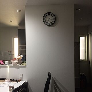壁/天井/時計買いました/モノトーンのインテリア実例 - 2014-11-03 07:40:52