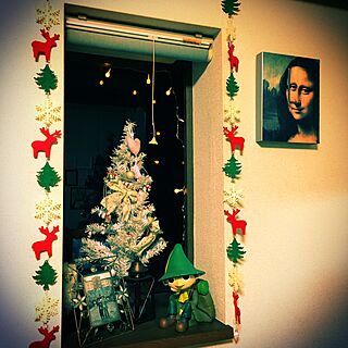 リビング/出窓/クリスマスツリー/seria/クリスマス...などのインテリア実例 - 2015-12-01 20:24:48