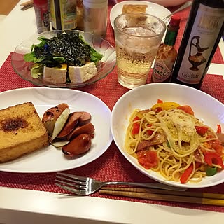 机/おうちごはん/ナチュラルKitchen/天然ママ/毎度お馴染みの、我が家の夕食♡...などのインテリア実例 - 2015-08-02 23:14:16