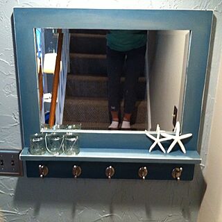玄関/入り口/Nautical/DIY/Annie Sloan/mirrorのインテリア実例 - 2012-11-11 23:10:46