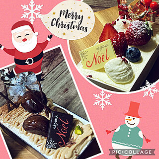 モンブラン/ショートケーキ/Merry Christmas.·˖*✩/Merry Christmas/めりーくりすます...などのインテリア実例 - 2022-12-24 17:38:50