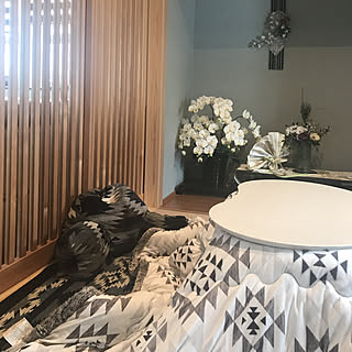 おしゃれ ふかふか かわいい オルテガ 暖かい 正方形 こたつ布団