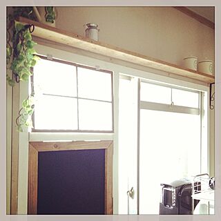 キッチン/DIY/窓枠/カフェ風/黒板...などのインテリア実例 - 2014-03-09 15:02:04
