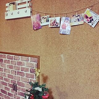 壁/天井/スノコ/DIY/ヒスミニ/写真コーナー...などのインテリア実例 - 2015-12-03 19:20:09