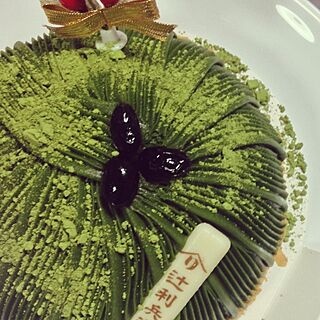 リビング/クリスマスケーキ/Food clip/『辻利兵衛本店』/おはようございます♪̊̈♪̆̈のインテリア実例 - 2016-12-25 09:35:22