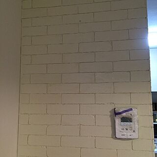 壁/天井/発泡スチロールでレンガ風/DIYのインテリア実例 - 2015-04-20 11:58:30