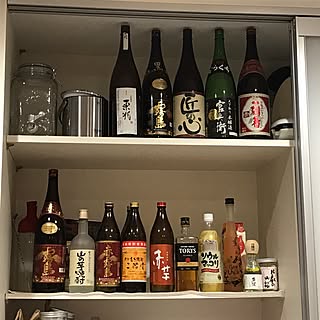 キッチン/コレクションケース/居酒屋風/お酒のインテリア実例 - 2017-04-07 19:59:53